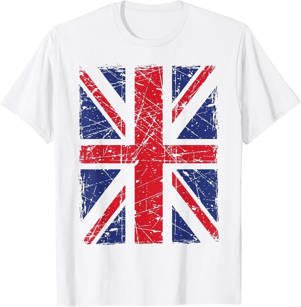 NEW LIMITED! Union Jack, British Flag Cotton Tee - MADE IN USA
