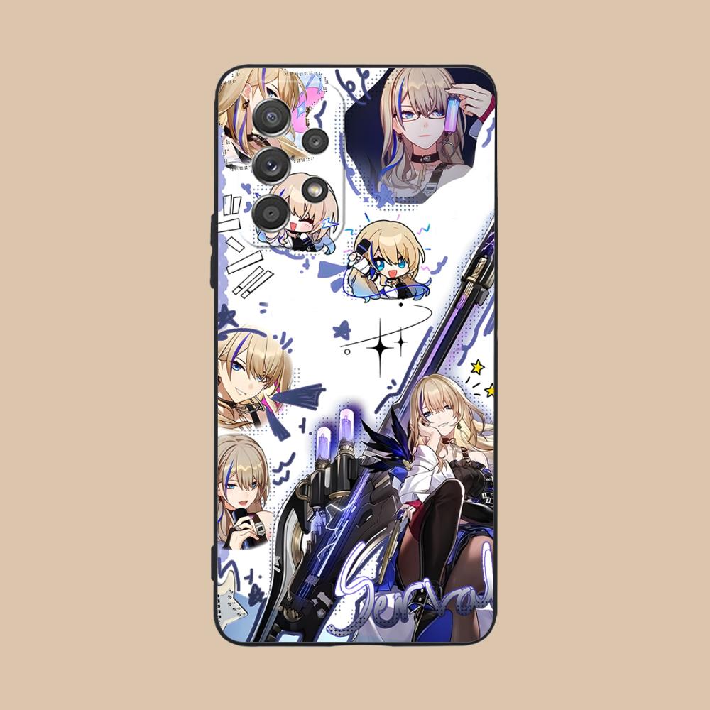 HSR Serval Matte TPU Mobile Phone Case for Samsung Galaxy A56 55 54 53 52 51 36 35 34 23 16 15 5G Colorful Cover
