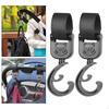 2 Pieces Pushchair Hook Clip Strollers Organizer Hooks Bag for Trolley,