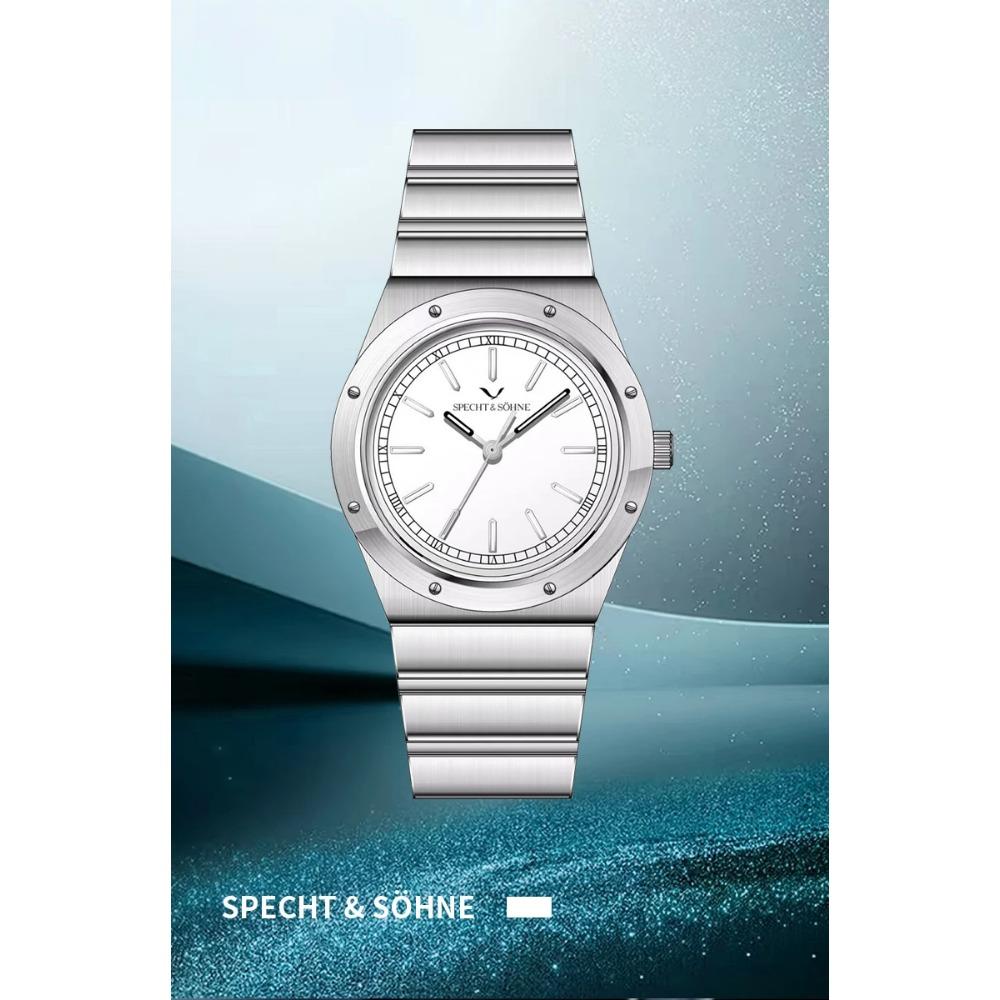 New Arrivals 2025 Specht & Söhne Luxury Watch 38MM Men's Quartz Super Slim Stainless Steel Sapphire Crystal 50M Water Resistant