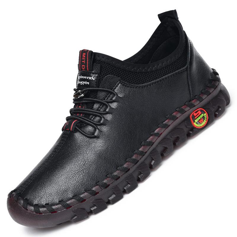 Handmade soft-soled mother casual shoes single shoes women's spring and summer new square dance shoes breathable soft leather women's shoes