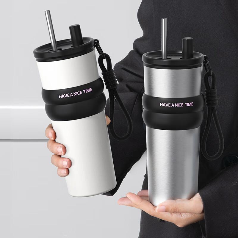 Yimi Ceramic Lined Insulated Coffee Tumbler 710ml