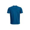 Under Armour Solid Color Logo Crew Neck T-Shirt Men Tops Blue 1370338-899