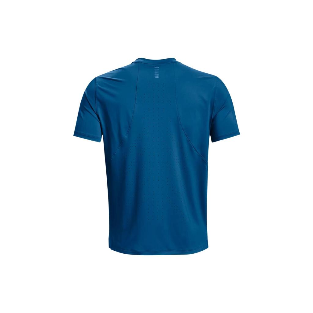 Under Armour Solid Color Logo Crew Neck T-Shirt Men Tops Blue 1370338-899