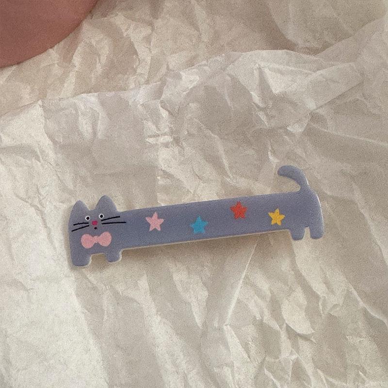 3PCS Cute long cat duckbill hair clip sweet girl heart bangs clip new Japanese and Korean cartoon headwear hair accessories for women