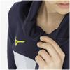 Mizuno Stretch Sweat Training Size Deep Blue Size 160 Kids' Full-Zip Hoodie, Wear, 32JCA952, Navy/Pearl Heather,