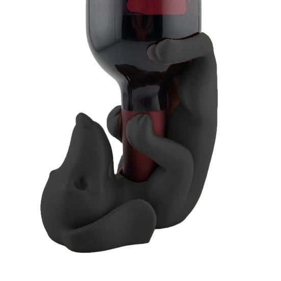 Wine Bottle Holder Cute Resin Dog Wine Rack Bar Decor Sturdy Stable