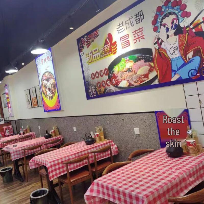 Handun Commercial Disposable Black & White Checkered Fabric Tablecloth