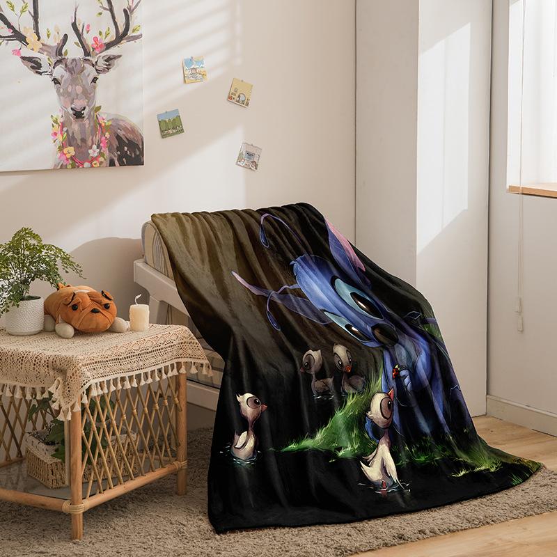 Riman Sonic Series Flannel Fleece Blanket 3D Printed Sofa Blanket Thickened Blanket