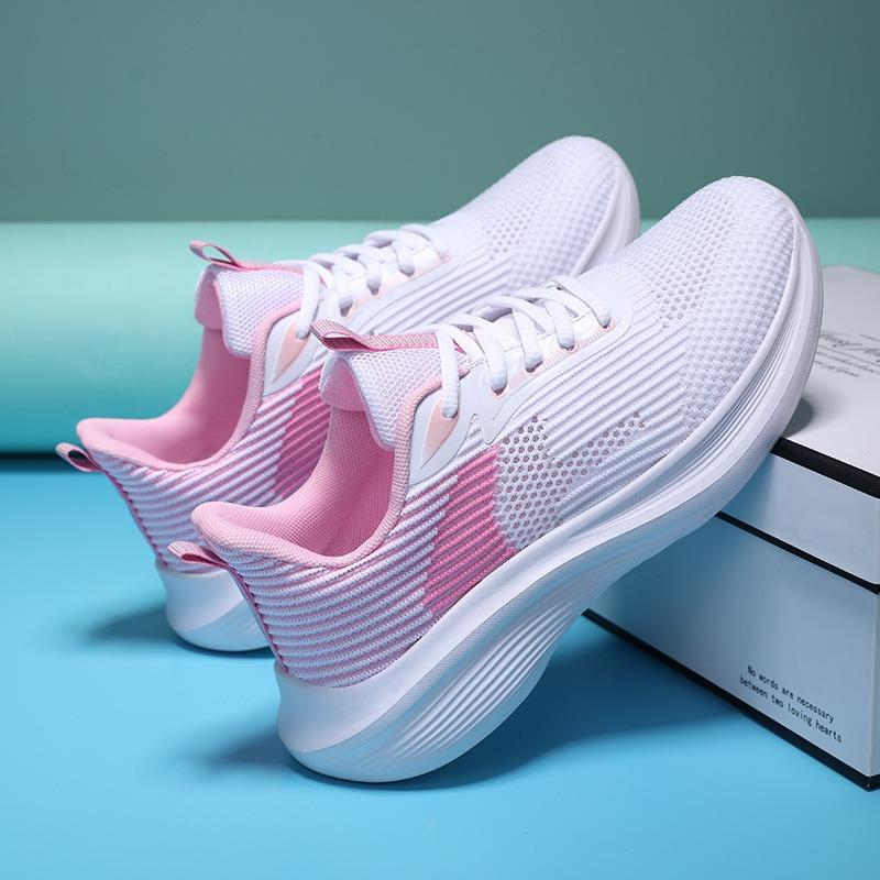 Breathable Single Shoe Sports Shoes Women's Shoes Flat Bottomed Summer Thick Soled Shoes Lightweight Women's Cool Sports Casual Running Shoes