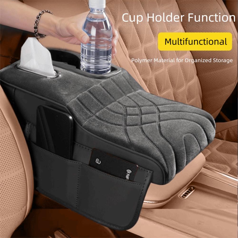 Tissue Box Car Armrest Box Cup Holder Armrest Height Increase Pad 4 In 1 Armrest Cover  Vehicle