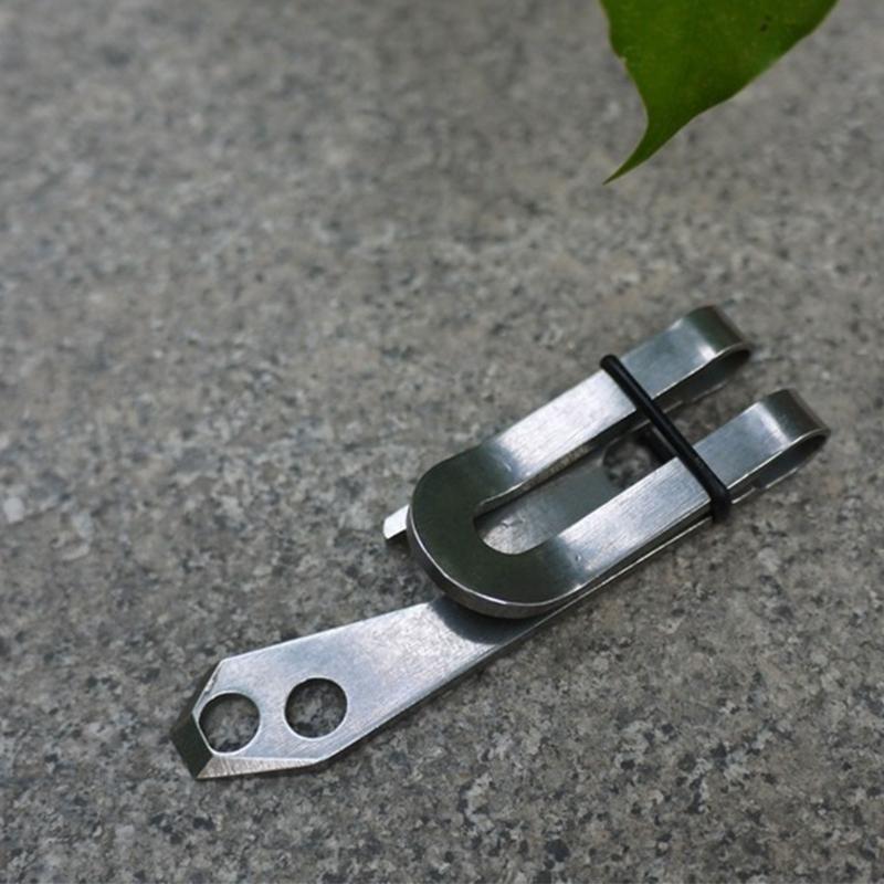 EDC Bag Suspension Clip Carabiner Stainless Steel Outdoor Quicklink Tool Multi Tools Pocket Camping Tool Length 7.2cm