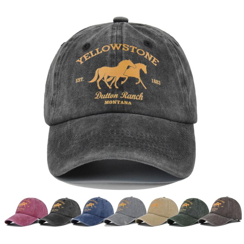 Baseball Cap Snapback Hat YELLOWSTONE Sun hat Spring Autumn baseball cap Sport cap Hip Hop Fitted Cap Hats For Unisex Women