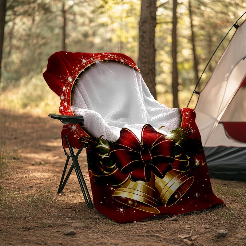 Christmas Santa Claus Theme Printed Blanket - Perfect for Couch, Bed, Travel & Outdoor Use | Machine Washable, Cozy & Durable.