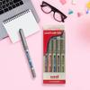 Uni-ball Eye UB 157 Rollerball Pen Wallet Pack - 5 Colors, 0.7mm Tip, Smooth Writing for Office, Home & School