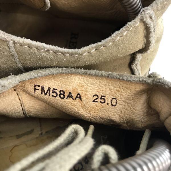 Regal Desert Boots Suede Short Boots Beige Size 25.0 Crepe Sole Leather Dress Shoes(USED)