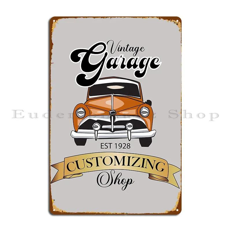 Vintage Car Garage And Shop Sign Karyalangit Metal Signs Cinema Print Club Wall Plaque Sign Tin Sign Poster