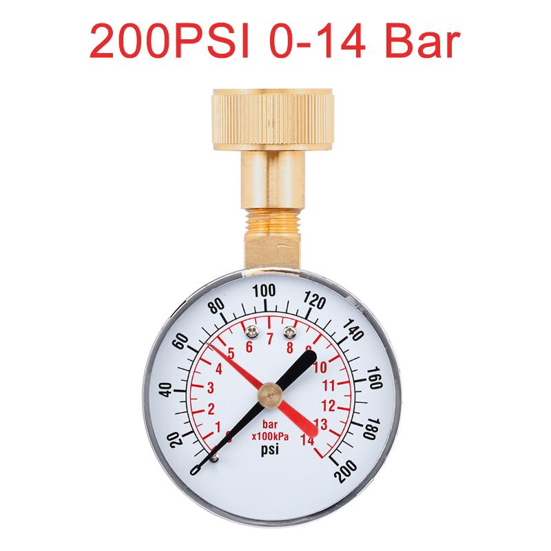 3500/200 PSI Pressure Gauge Dial Digital Pressure 0-14 Bar Vacuum Manometer 3/4 NPT for Water Pump Air Gas Water Fuel Liquid