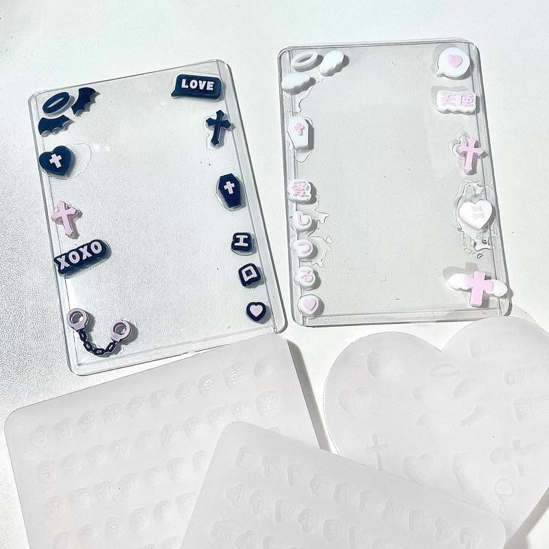 Resin Shaker Filling Mold,Silicone Letter Mold Epoxy Resin Mold Filler Quicksand Casting Filling Mold for Jewelry Making