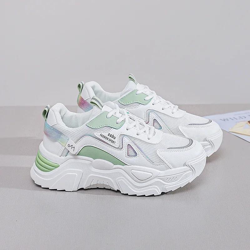 2025 Sneakers Donna Piattaforma Scarpe Piatte Scarpe Donna Verdi Scarpe da Ginnastica Casual Sneakers Chunky Donna Scarpe Donna