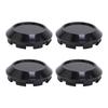 4pcs Wheel Center Caps Excellent Sealing Exquisite ABS Snap On Wheel Center Hub Cap Cover 76mm Outer Diameter Black