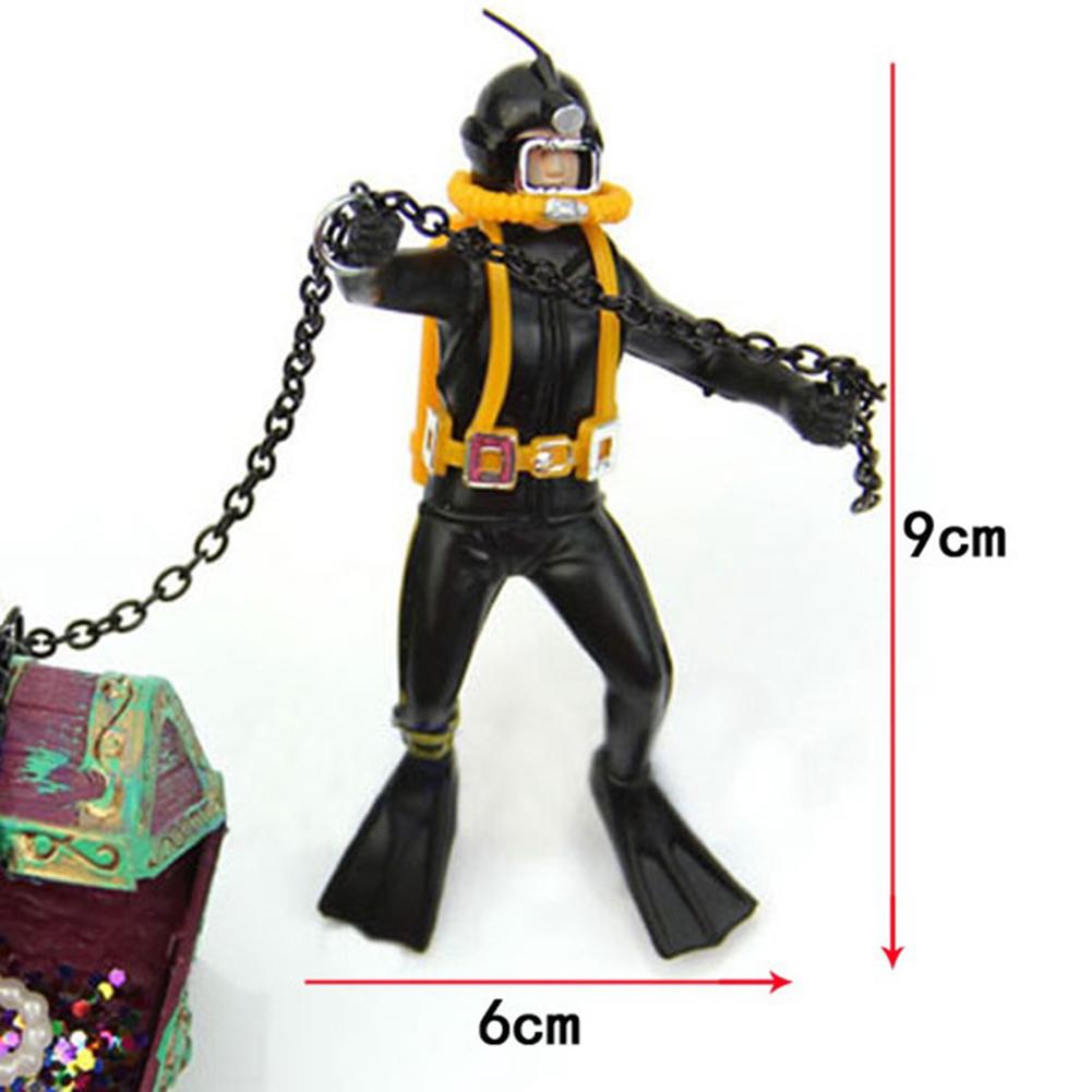 Frogman  Ornaments Pneumatic Fish Bowl Landscape Treasure Frogman Underwater Aquarium Decor