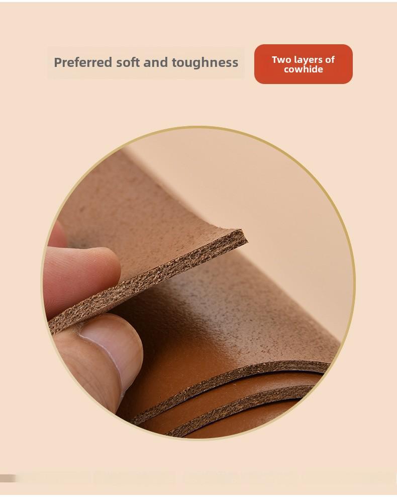 Damen Echt Rindsleder Dekogürtel mit runder Schnalle - Allround-Design für Jeans und Taillenformung