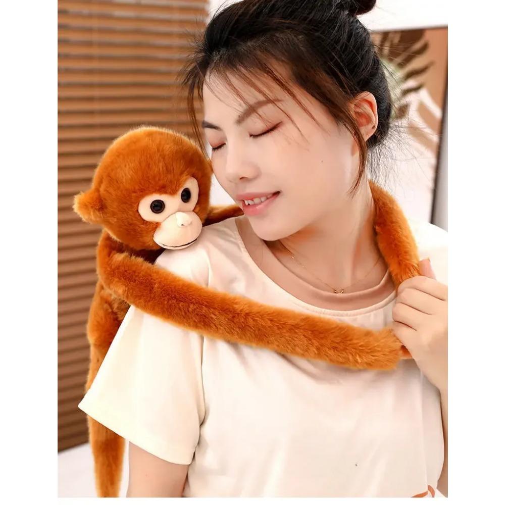 Simulation süßes Affen-Plüschtier Goldene Affenpuppe Langarmaffe High-End-Vorhang gebündelte Ornamente Stitch-Plüschtiere