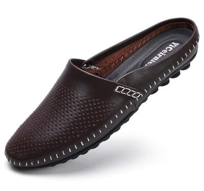 YiCeirnier Biurowe Biznesowe Klapki Męskie do Jazdy Wewnątrz Sandały, Kapcie, Sandały, Buty, Buty, 8805-2-zong-27.5cm (44)
