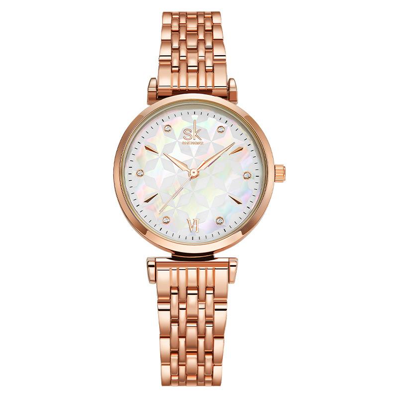 Ladies Watch Female Feeling Watch Steel Belt Waterproof Guangzhou Watch Female Watch Watch 0136