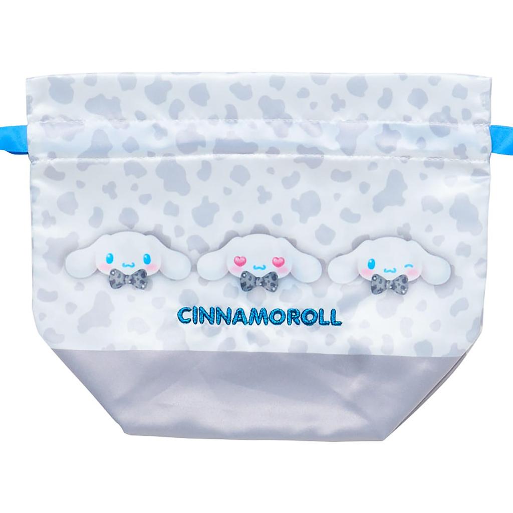 Sanrio Set of 2 Drawstring Bags Animal Cinnamoroll Polyester 071731 (SANRIO) (Monotone Design)