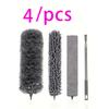 Household Dusting Feather Duster With Extendable Rod For Home Office And Cleaning Use