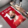 Sports Area Rug, Mohamed Salah Liverpool M Salah 11 Gold Crown Red Poster, Fan Cave Decor, Non-Slip Mat