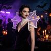 Collare alto per Halloween, collare da vampiro, mantellina gotica vittoriana per le spalle, collo elisabettiano da donna per festa in costume, cosplay, mascherata