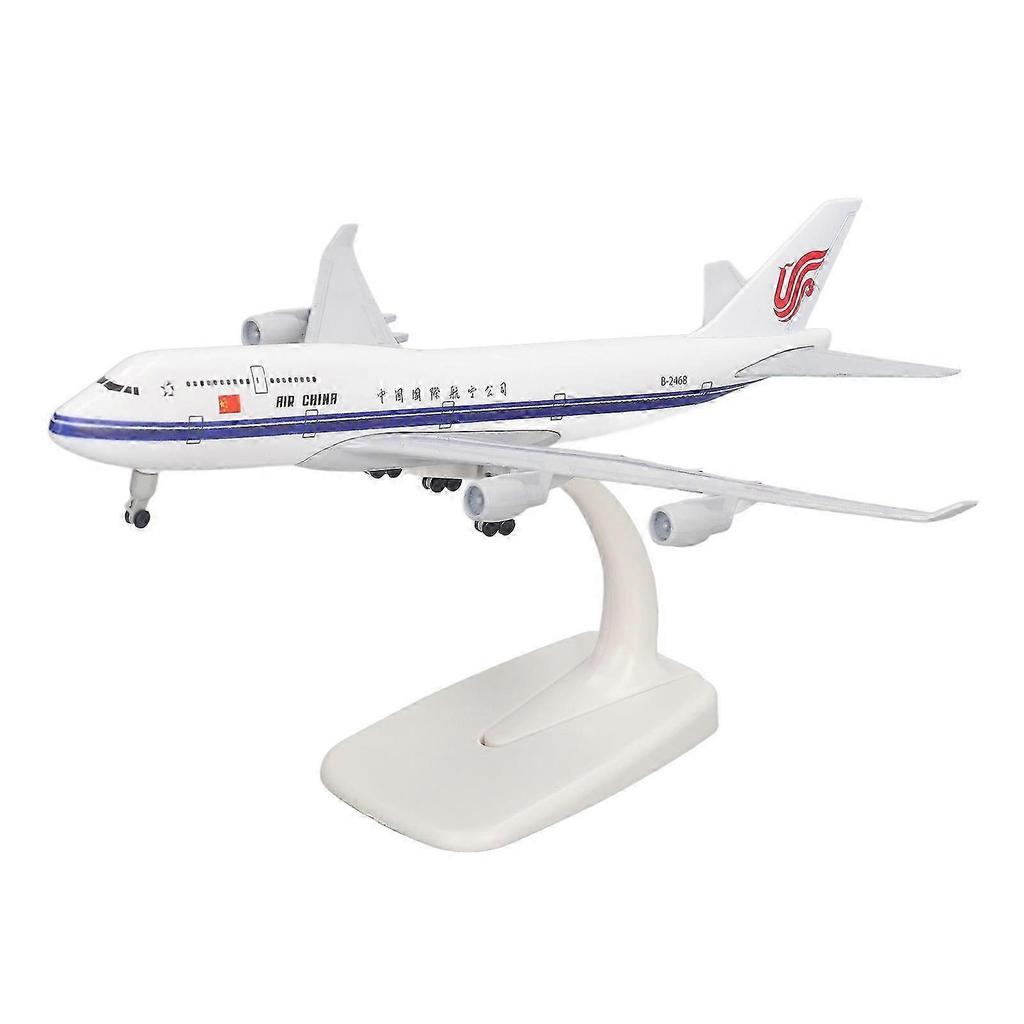 Delicate Diecast Airliner Model Alloy Simulated Passenger Plane Model with Stand for Kid Adult 7.9 Inch