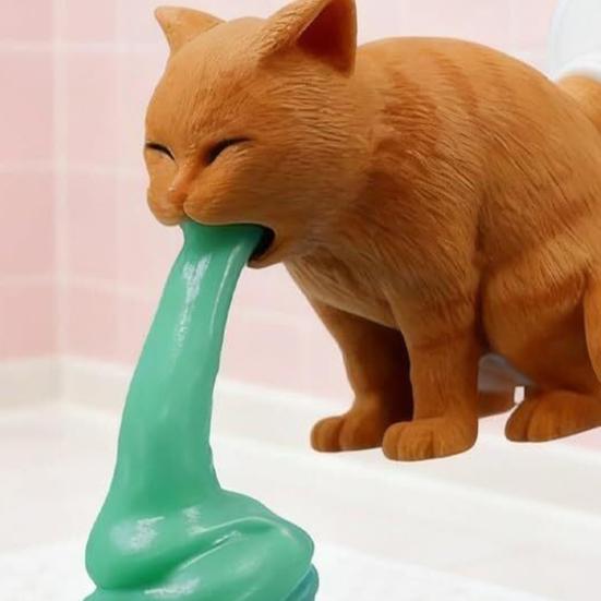 Pooping French Bulldog Toothpaste Dispenser Vomit Cat Toothpaste Topper Bathroom Toothpaste Dust Protection Cap Cover Prank Accessories