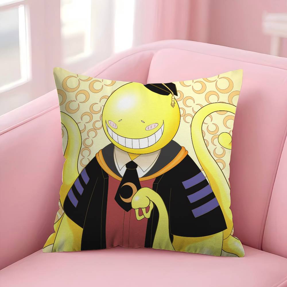 A-Assassination Classroom Anime Pillow Case For Sofa Decor Car Office Room Printing Cushion Cover Decorations And Protector