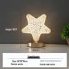 Star Moon Touch Lamp: Three-Color Rechargeable Night Light, Ideal for Bedroom or Birthday Gift.