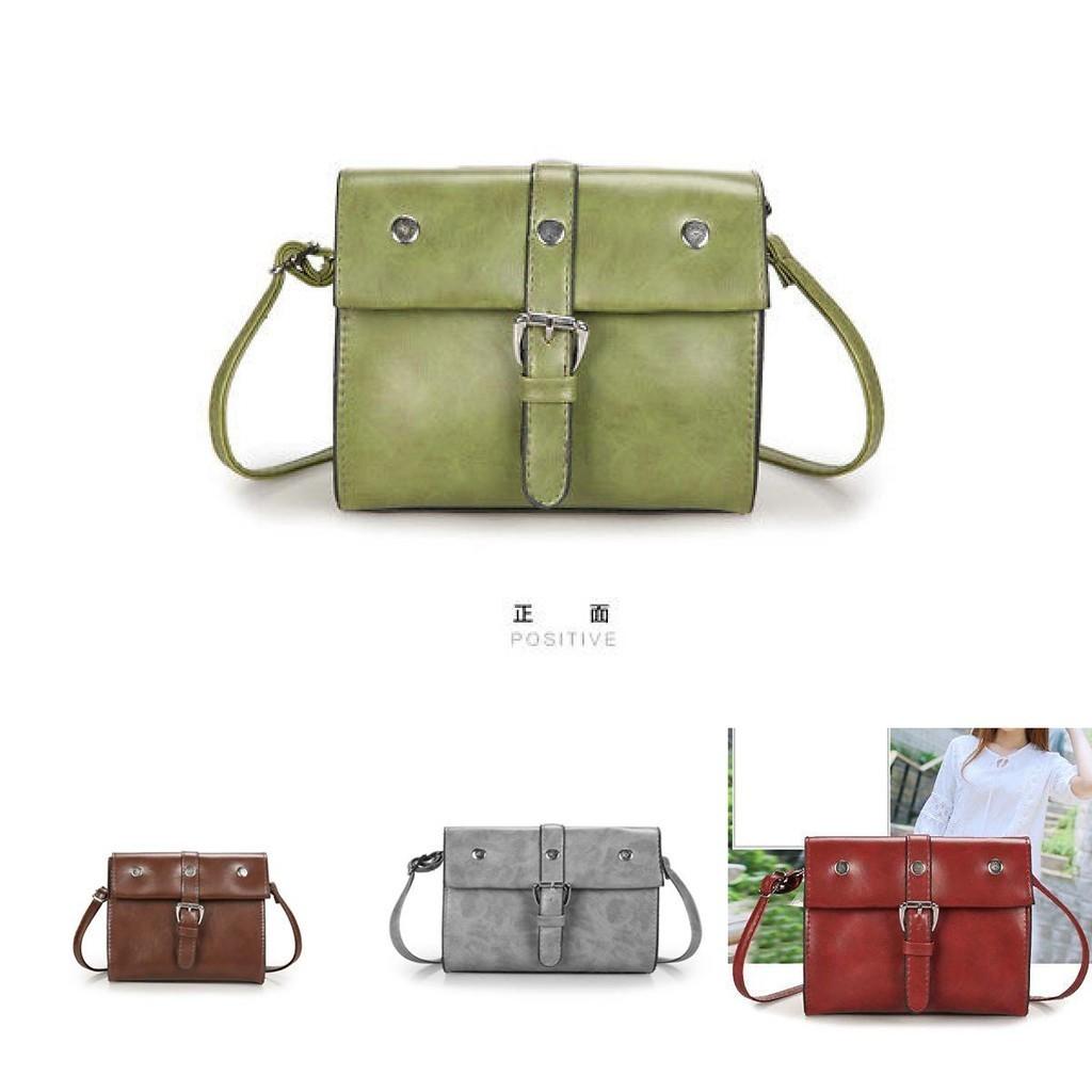 Elegant Vintage Style Pu Leather Crossbody Bag For Women In Brown Chic Small Square Design