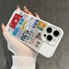 Japanese Collage Clear Silicone Case For Iphone 12 14 Plus 11 16 13 17 15 Pro Max Anti-Yellowing Slim Protective Cover
