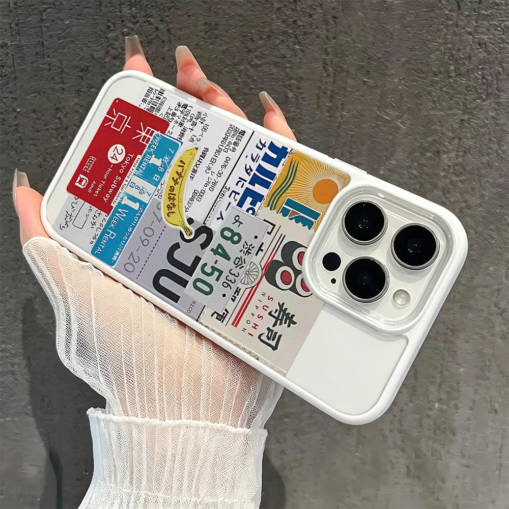 Japanese Collage Clear Silicone Case For Iphone 12 14 Plus 11 16 13 17 15 Pro Max Anti-Yellowing Slim Protective Cover