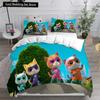 Anime Super Kitties Ložní soupravy Přikrývka Prošívaná přikrývka Přehoz na postel Povlak na přikrývku Povlak na polštář 2-3dílné sady Dětská Dospělá velikost Domácí textil