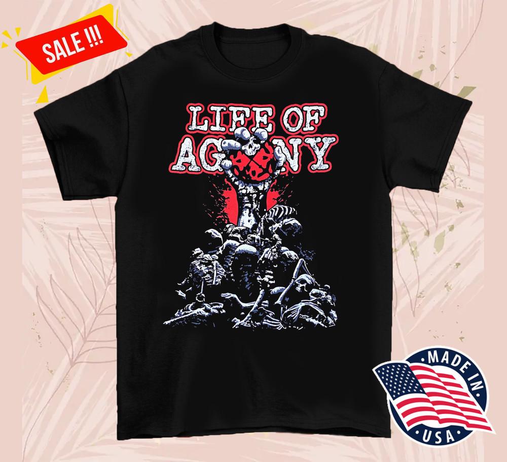 LIFE OF AGONY Band RISE OF THE UNDERGROUND Adult T-ShirT KN489 Unisex T-Shirt S