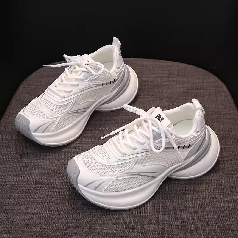 Europäische Station Damenschuhe 2025 Sommer neue atmungsaktive lässige Netzschuhe Plateau Sportschuhe Laufschuhe Dad Shoes Damen