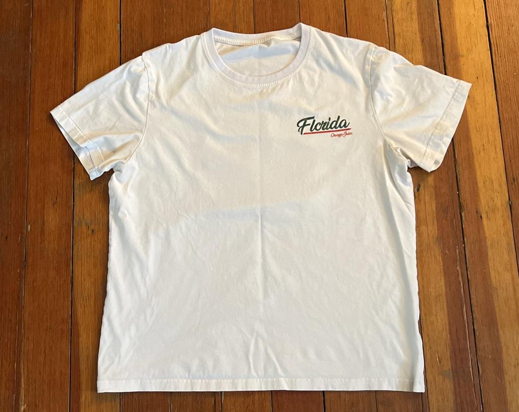 Florida orange juice graphic print T-shirt white Medium orange juice club