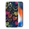 Phone Case For iPhone 16 Cases iPhone 15 12 13 14 16 Pro Max X XR XS Max 15 Plus iPhone11 Cover Oil Painting Graffiti Heart