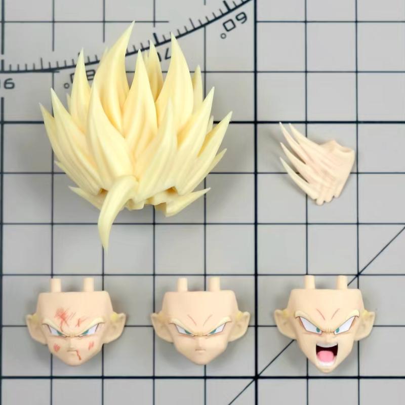 New Nono Hm Dragon Ball Z Shf Gohan Hair Figure Accessories Model Son Goku Headsculpts Kit Collectible Anime Toys Brithday Gifts