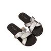 Cross-strapped slippers women's summer wear 2025 new French retro style casual flat-bottomed beach non-slip sandals