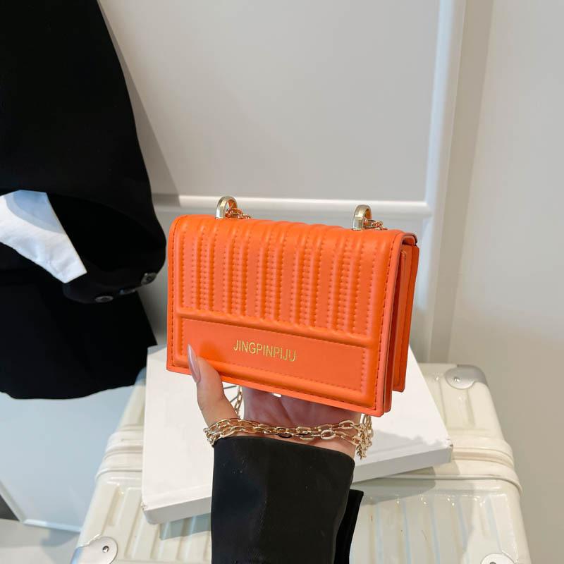 Simple casual handbag texture shoulder messenger bag women's diamond new fashion small square bag