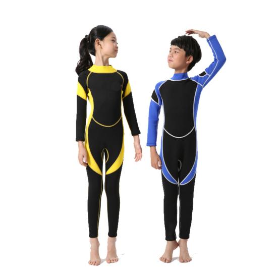 Long Sleeves Kids Wetsuit Diving Suit Swimming Snorkeling Surfing Warm Swimwear